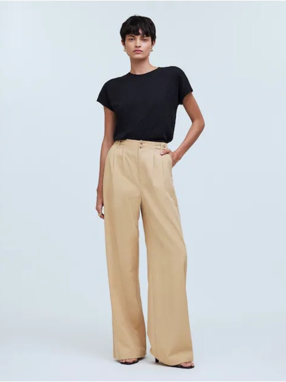 Madewell The Harlow Wide-Leg Pant in Tan Women’s 16w - Picture 14 of 14
